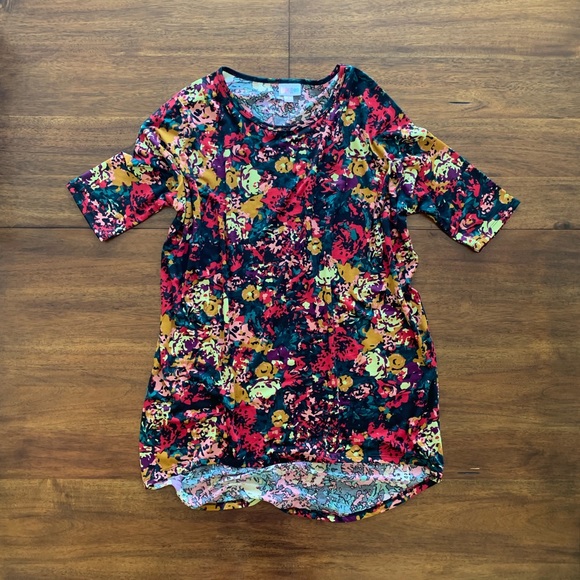 LuLaRoe Tops - LuLaRoe Irma Floral Print Top Small NWOT